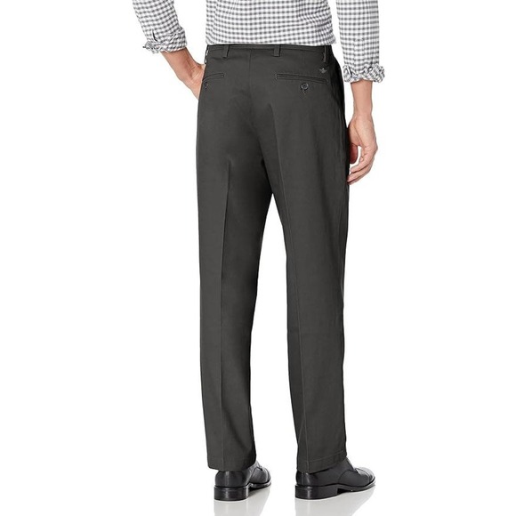 Dockers Men's Relaxed Fit Signature Khaki Lux Cotton Stretch Dress Pants 36 x 34 - Picture 2 of 3